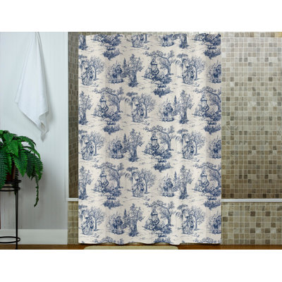 Provence Sink 100% Cotton Single Shower Curtain