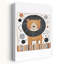 Happy Baby Lion Abstract Modern Playful Lion Wall Art Print 1 Piece Wrapped Canvas Wall Art-3520049