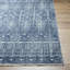 Tapis géométrique en polyester tissé à la machine bleu glacier / bleu foncé / blanc-469762087
