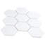 Metro Super 4" Hex Matte White 10" x 11-1/2" Porcelain Mosaic Tile