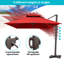 153' X 116' Rectangular Cantilever Umbrella with Weighted Base-1734484196