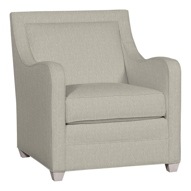 Haden Upholstered Armchair, Dove Gray, Ian Smoke