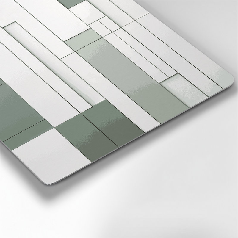 Minimalisme 36, art mural en métal beige, H 11 po x l 14 po