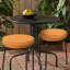 Decorative Indoor Outdoor Waterproof Round Cushion Cover, Patio Bar Stool UV Resistant Seat Cover-1084160626
