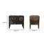 Table de chevet Iris noir vieilli