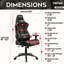 Fauteuil de jeu ergonomique Techni Sport TS-5100
