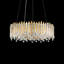 Chatter 12 Light 24in x 8.5in Round Pendant in Gold Mirror with Clear Radiance Crystals-1548427995