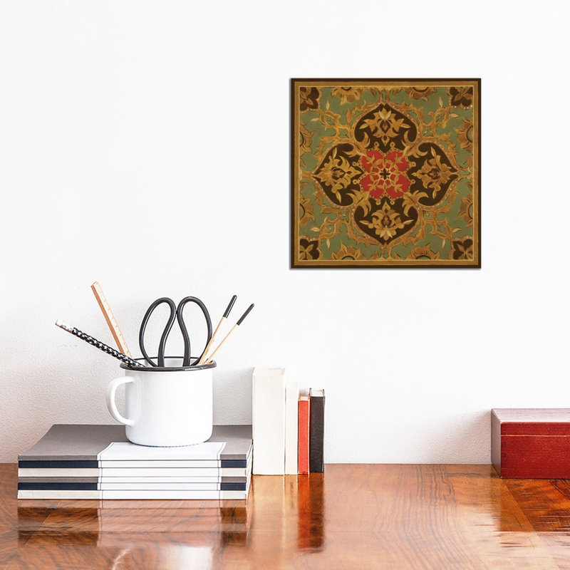 Royal Medallion by Liz Jardine - Wrapped Canvas Painting, 30.48 cm H x 30.48 cm W