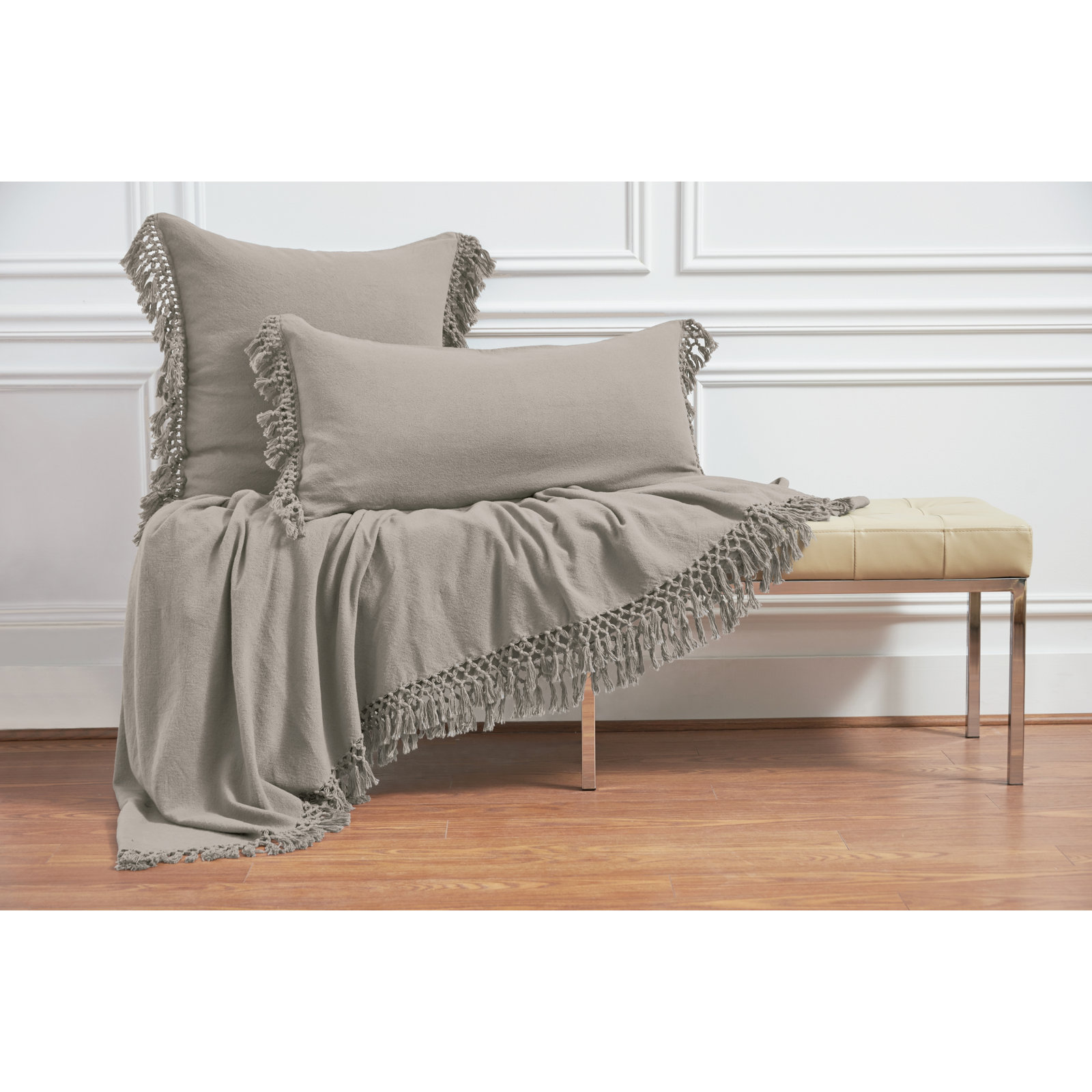 Diella Cotton Shams, Oyster