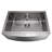 ZLINE 30 in. Zermatt Farmhouse Apron Mount Single Bowl Satin Stainless Steel Kitchen Sink with Bottom Grid (SAS-30S)