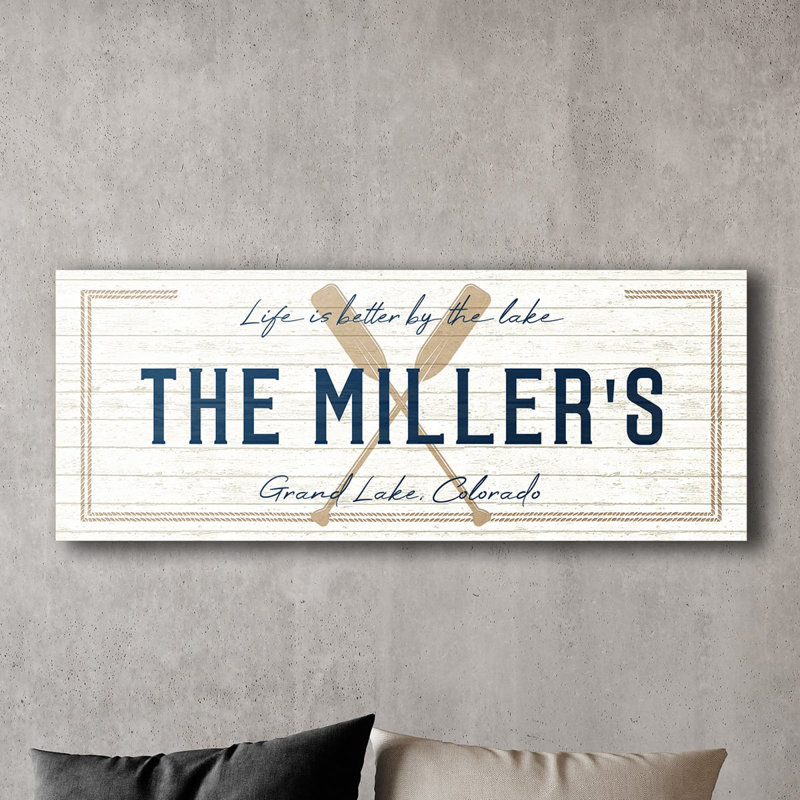 Lake Life Personalized Wooden Signs for Home Wall Decor, Yes