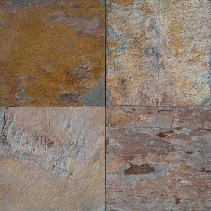 Carreau de mur / plancher d'aspect pierre ardoise 8 po x 16 po
