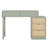 Modern MDF Makeup Vanity With Drawers Green Perfect For Bedroom And Dressing Nooks