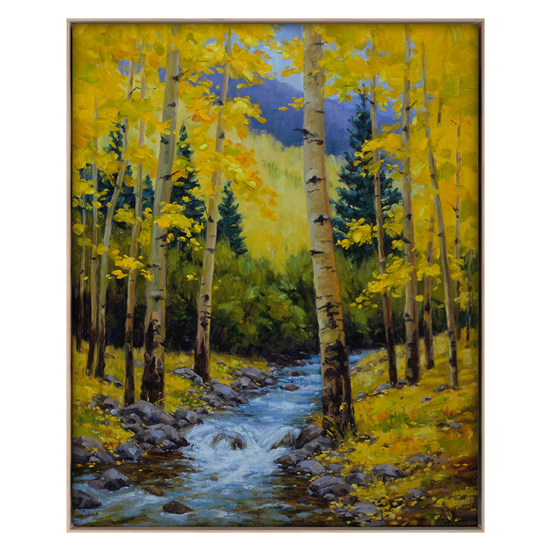 St. Elmo Stream Print by Smith, Sallie K., Maple Floater Framed, 48'' H x 39'' W