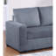 Lit gigogne convertible gris foncé en velours côtelé avec accoudoirs carrés, pieds en plastique et poignées pratiques, idéal pour un espace de vie principal, conception moderne, lit de 85 po de long, 32 po de large, 33 po de haut, pieds contemporains