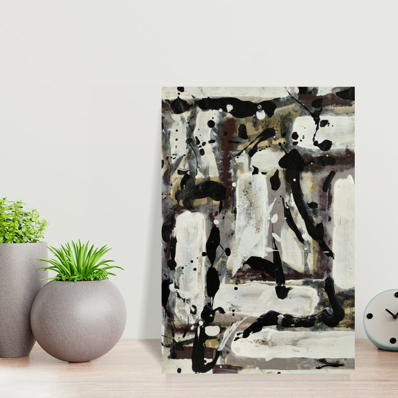 Art contemporain contemporain abstrait, H 18 po x l 12 po
