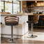 Tabouret de bar pivotant à dossier moderne Modern