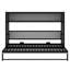 Lit escamotable moderne avec tablettes de rangement intégrées-1293090643