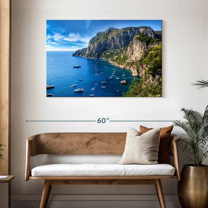 Gillard, île de Capri, H 30 po x l 45 po
