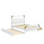 Grand lit plateforme en bois avec rangement, 2 tiroirs spacieux et un lit gigogne gigogne T-XL-265279576