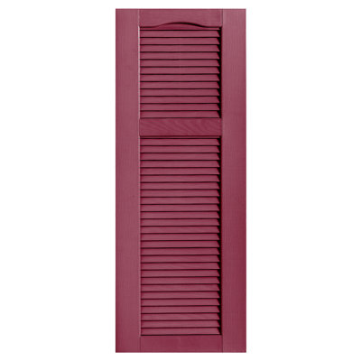 Cathedral Top Cottage-style Open Louver Shutters Pair
