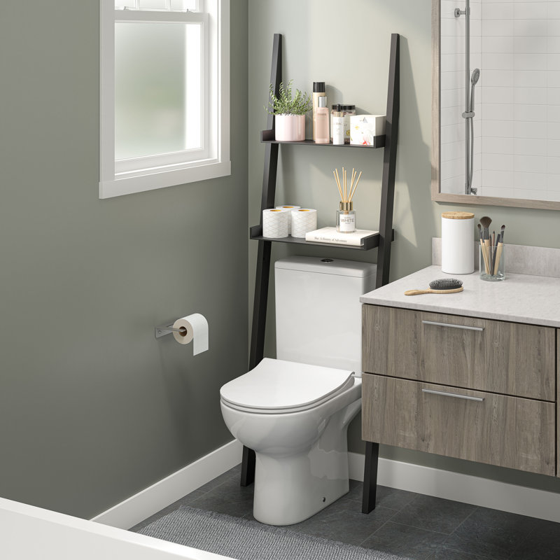 Rangement autoportant au-dessus de la toilette Lado, Noir
