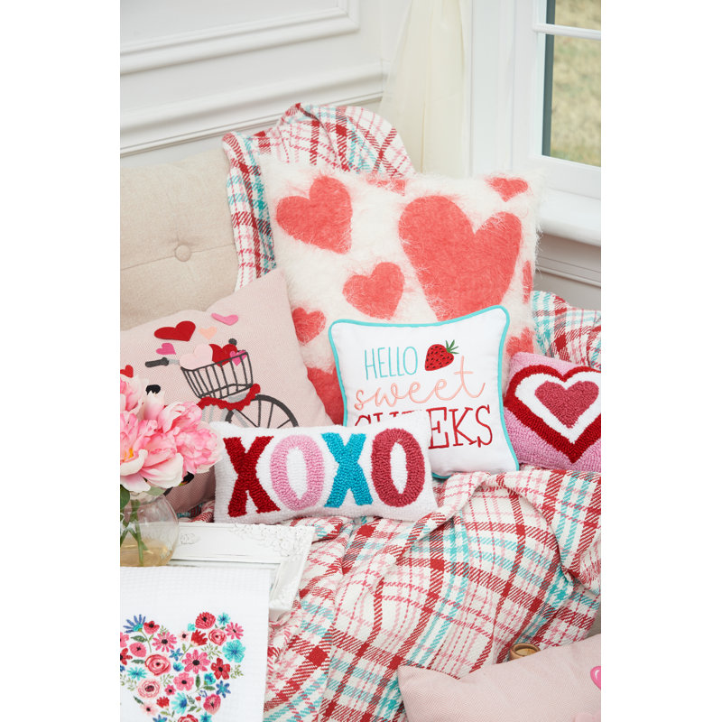 Cotton Blend Throw Pillow