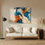 Aquarelle abstraite, art mural gris 81-1633501651