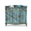 Blue Solid Wood Rectangular Console Table