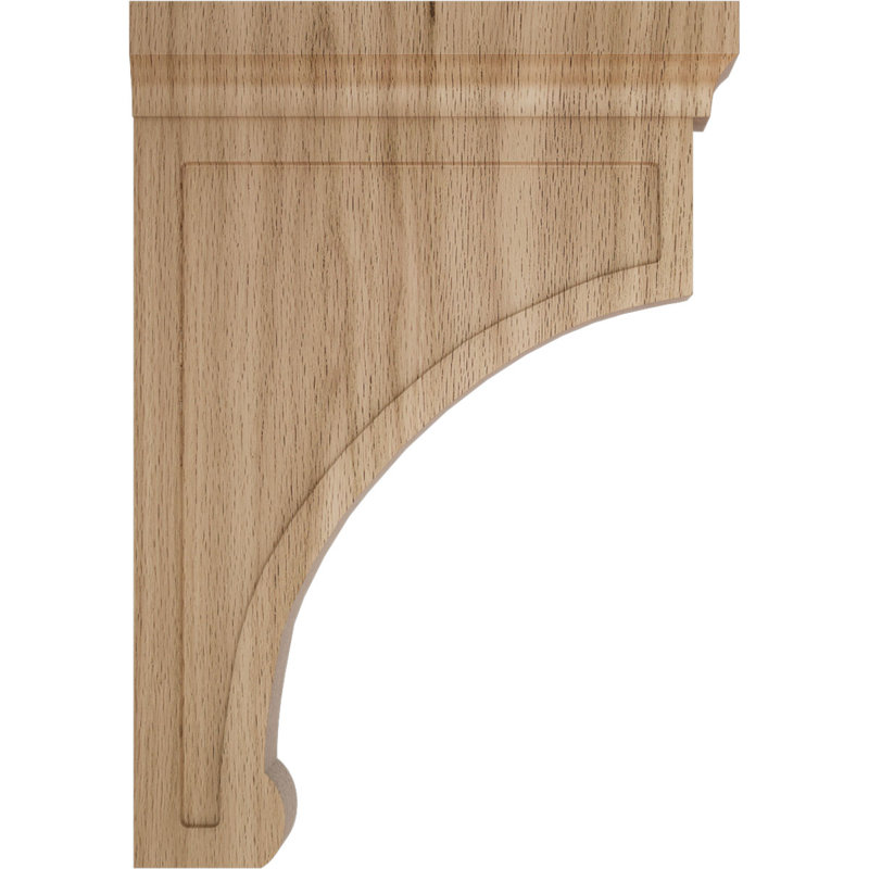 Support en bois Gomez, Chêne rouge, H 10 po x l 2,5 po x P 7 po