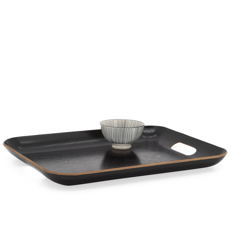 Plateau de service en bois Adrian-Lee Kento wengé