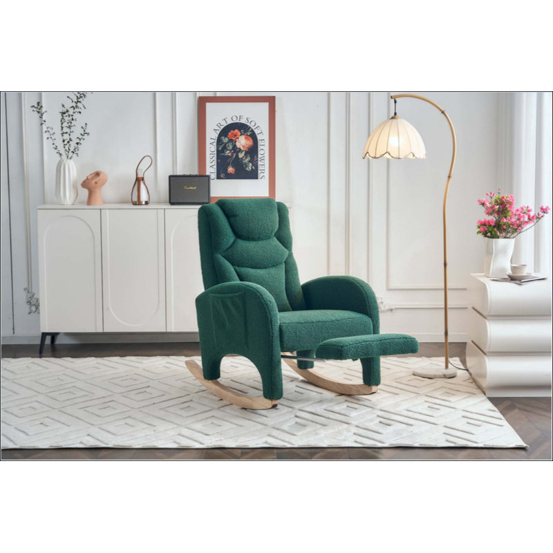 Chaise berçante Teddy, Vert