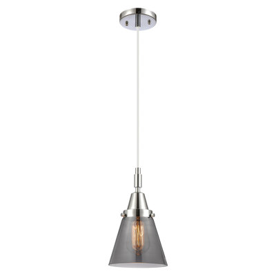 Downtown Urban - Caden Cone - 1 Light  Cord Hung Mini Pendant - Shade