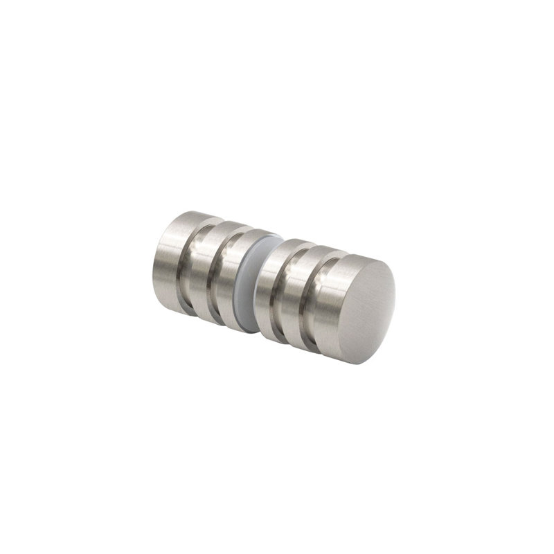 FHC DK107BN classique 1 diamètre bouton moderne dos à dos - nickel brossé