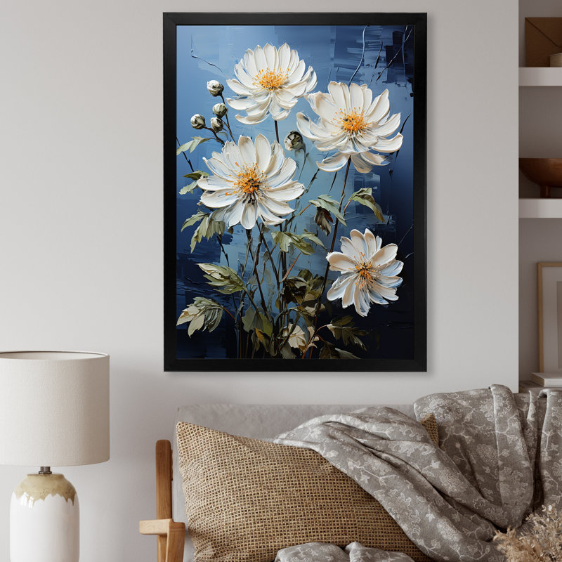 Zinnias Blooms - Zinnias, Cadre photo argenté, H 40 po x l 30 po