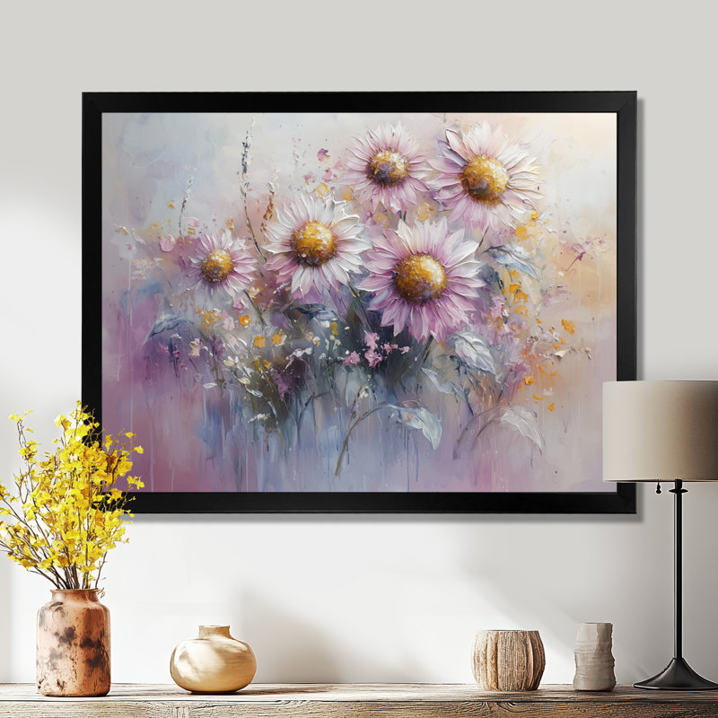 Illya - Floral Wall Art, Reproduction encadrée d'une seule photo, Noir, noir, noir, noir, H 12 po x l 20 po