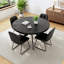 Ensemble 5 pièces de 4 chaises et table de salle à manger ronde Morden-650330900-673687650