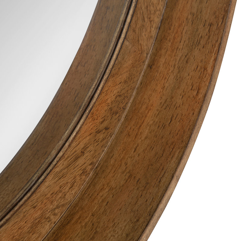 Round Mirror with Shelves