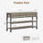 52.56" Console Table With 3 Drawers