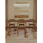 Tapis beige / brun en polyester tissé à la machine Hasanat-971656464