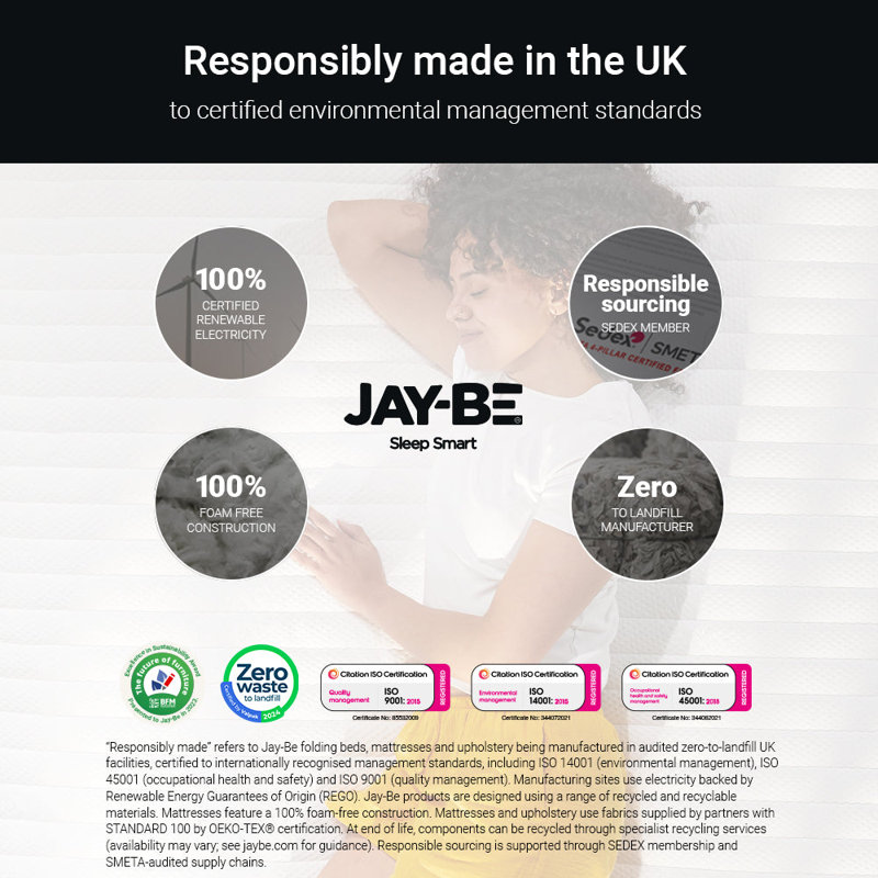 Jay-Be Innerspring / Coil Mattress, Single (3')