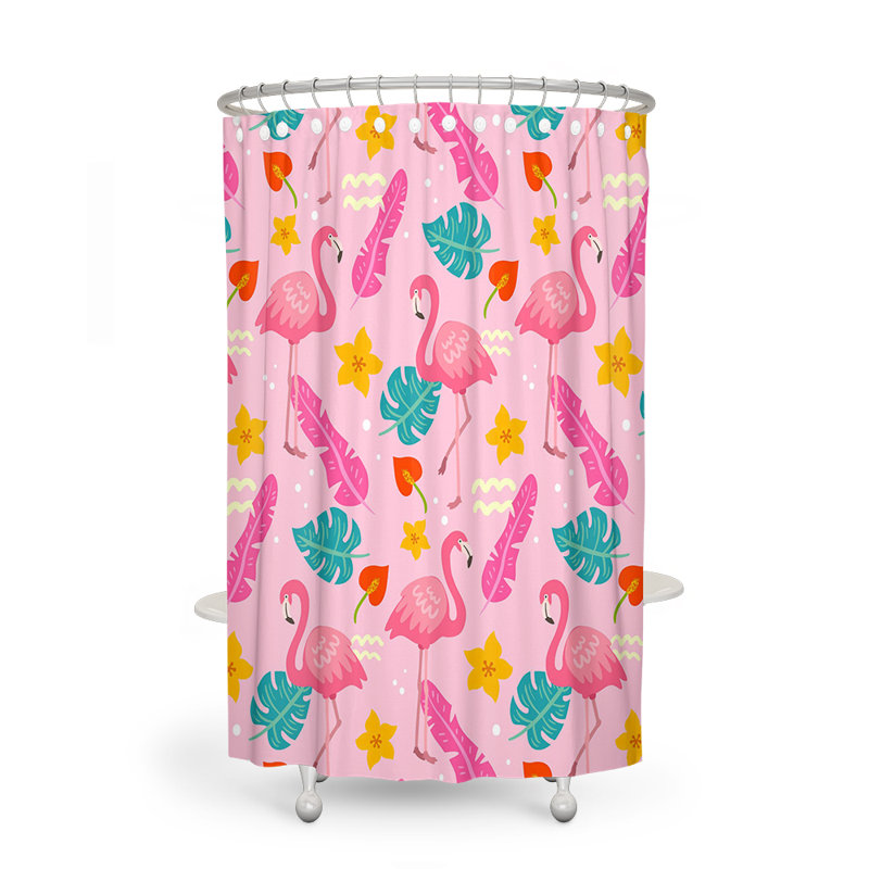 Pink Flamingo Pattern, 70" W x 93" L