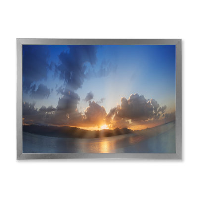 Dramatic Tropical Beach Sunset II - peinture sur toile