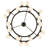 Selene 18 - Light Steel Dimmable Chandelier