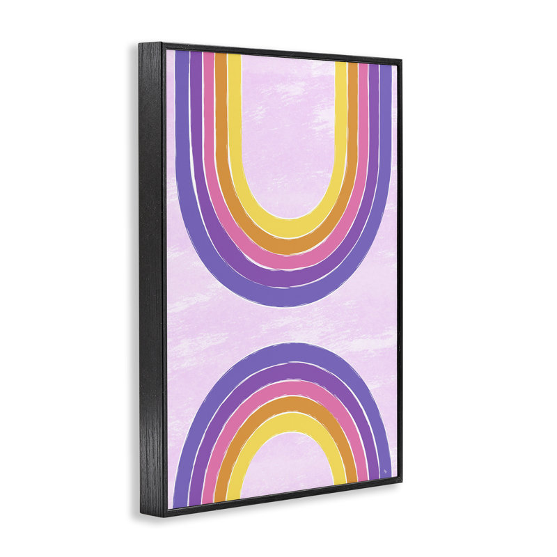 Arc-en-ciel mauve, art de giclée encadré par Martina Pavlova, Giclée encadrée noir minuit, H 30 po x l 20 po