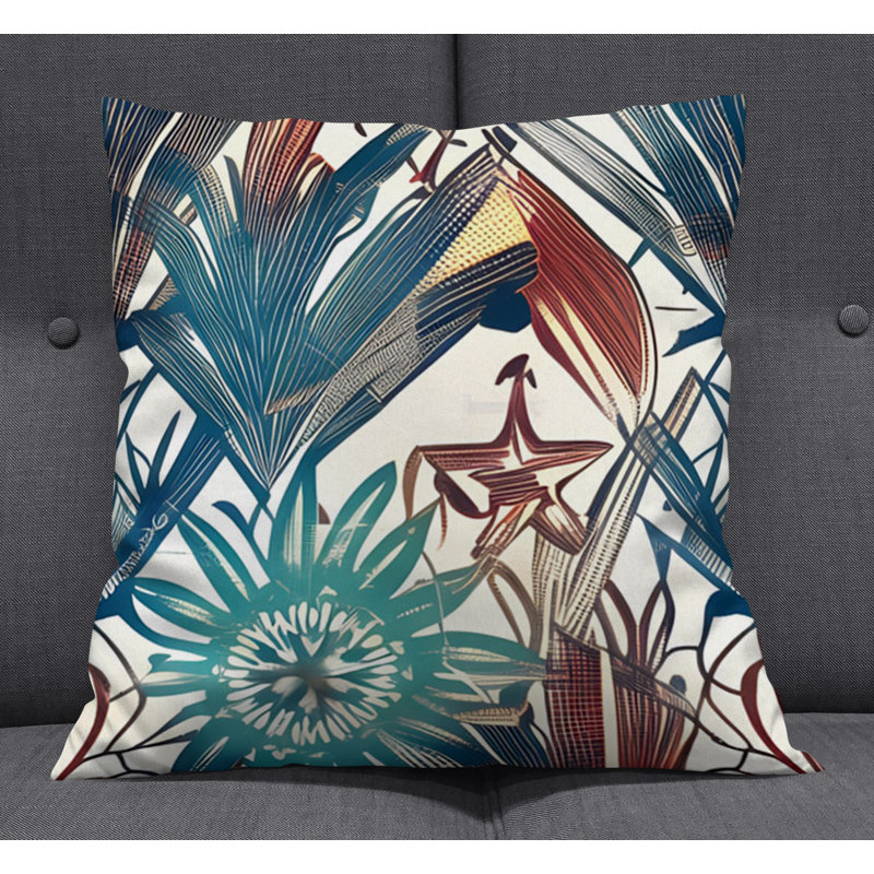 Coussin décoratif, Housse de coussin seulement - sans coussin, H 16 po x l 16 po