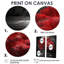 Red Tree Blossom Haven II - art mural moderne rouge 2 panneaux-256283813-256283821-256283822