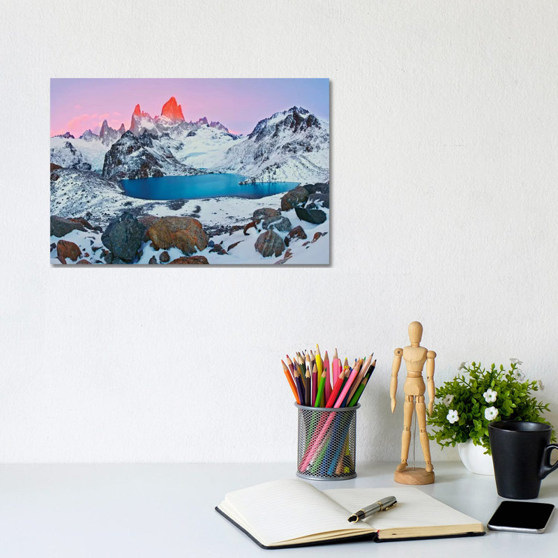 Argentina, Patagonia, Los Glaciares NP. Sunrise On Mount Fitz Roy And Laguna De Los Tres. by Jaynes Gallery - Wrapped Canvas Gallery-Wrapped Canvas Giclée