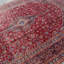 Grand tapis turc rétro rouge avec un motif tribal kurde pour les chambres boho chics