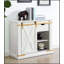 Table de salon de style rustique antique 1pc avec table basse et tiroirs
